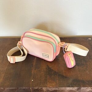Zara Pastel Pink and Mint Crossbody Bag